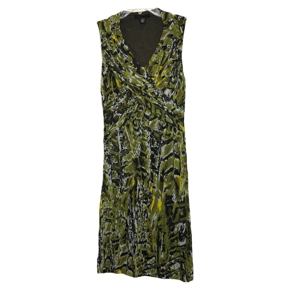 NEW - KENNETH COLE NEW YORK Green Sleeveless V-Neck Midi Dress - Size Small